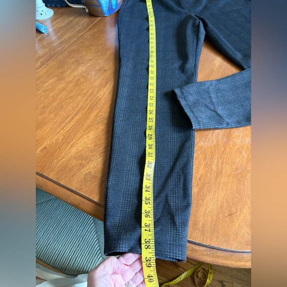 Talbots Dark Blue Grey Plaid Ankle Pants - Picture 6 of 8